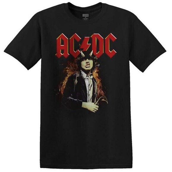 AC/DC Other - AC/DC Hard Rock Heavy Metal Band Men's Highway To Hell Angus Young Tee T-Shirt
